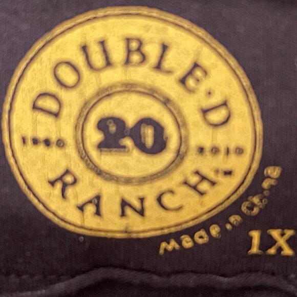DOUBLE D RANCH Black Serpent Print & Embroidered Tee is NWOT!; Size 1X - Picture 7 of 8